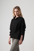 Camisa Ampla Yoji 2 - Preto Tricoline