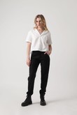 Camisa Cropped Talie - Off Tricoline