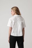 Camisa Cropped Talie - Off Tricoline