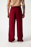 Calça Pantalona Filó Wine Slub