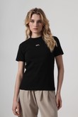 Camiseta Slim Fit Bordada Logo Preto Malhão