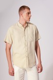 Camisa gola padre Pierre 7 - Natural Linho