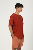 Camiseta Com Prega Nas Costas Nix Terracota Tencel