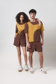 Shorts Curto Resort 2 Choco Poplin