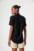 Camisa gola padre Pierre 7 Preto Soft