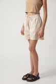 Shorts Curto Bob Areia Tricoline