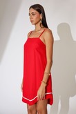 Vestido de Alça Victória Vermelho 