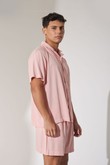 Camisa Com Gola Mars 3 Rosa Viscose