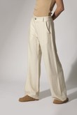 Calça Wide Leg Pamela  Quaker Crinckle