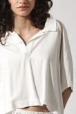 Camisa Cropped Darla Off Viscose Texture