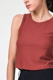 Regata Cropped Gola Careca Ika Pinhão Cadis
