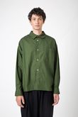 Camisa Oversized Denis Tricoline Verde