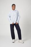 Camisa Oversized Denis Tricoline Listrada