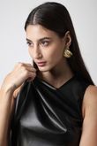 Blusa Regata Olivia P.U Preto
