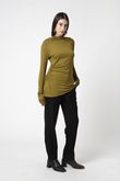 Blusa Assimétrica Nina Malha Verde