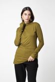 Blusa Assimétrica Nina Malha Verde