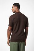 Camisa Ponto Furos Bêne Trico Coffe