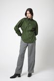 Camisa Rolotê  Kika Tricoline Verde