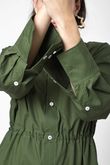 Camisa Rolotê  Kika Tricoline Verde