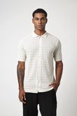Camisa Ponto Furos Bêne Trico Areia