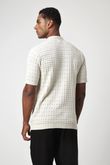 Camisa Ponto Furos Bêne Trico Areia