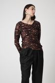 Blusa Drapeada Chalie Fluity Onça