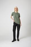Camiseta Slim Fit Drapeada Salinas Army