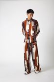 Camisa Oversized Litty Abstrato Brown