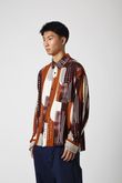 Camisa Oversized Litty Abstrato Brown