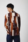 Camisa Oversized Litty Abstrato Brown