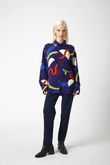 Camisa Oversized Litty Pincels Navy