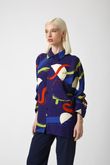 Camisa Oversized Litty Pincels Navy