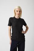 Camiseta Slim Fit Drapeada Salinas Preto