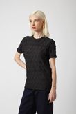 Camiseta Slim Fit Drapeada Salinas Preto