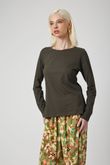 Blusa Manga Longa Mary Verde Militar