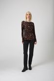 Blusa Manga Longa Mary Fluity Onça