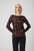 Blusa Manga Longa Mary Fluity Onça