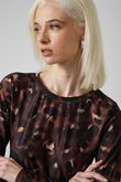 Blusa Manga Longa Mary Fluity Onça
