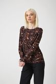 Blusa Manga Longa Mary Fluity Onça