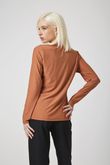 Blusa Manga Longa Mary Fluity Cacau