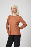 Blusa Manga Longa Mary Fluity Cacau