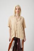 Camisa Tito Viscose Jacquard Areia