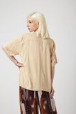 Camisa Tito Viscose Jacquard Areia
