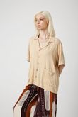 Camisa Tito Viscose Jacquard Areia