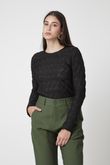 Blusa Manga Longa Com Ziper Cassis 2 Salina Preto