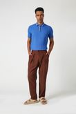Calça Alfaiataria Pregas Flip Choco Alfaiataria