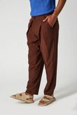 Calça Alfaiataria Pregas Flip Choco Alfaiataria