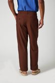 Calça Alfaiataria Pregas Flip Choco Alfaiataria