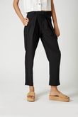 Calça Alfaiataria Pregas Flip Preto Alfaiataria