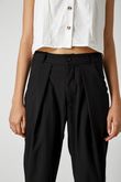 Calça Alfaiataria Pregas Flip Preto Alfaiataria
